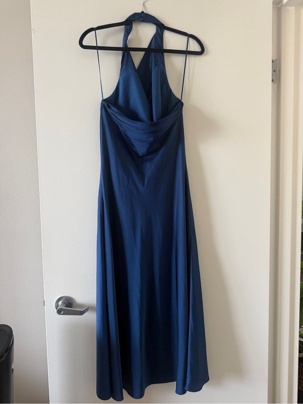 Banana Republic Deep Blue Halter Maxi Dress